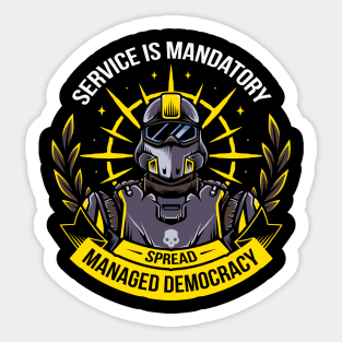 Spreading Democracy Sticker